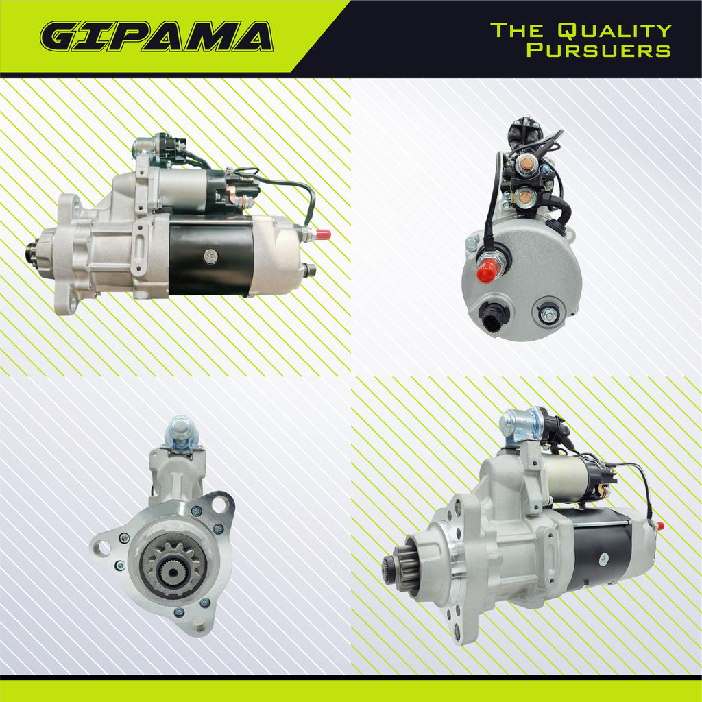 GIPAMA 8200433 Starter for Delco 39MT Heavy Duty Starter for Freightliner/International/Kenworth/Blue Bird/Mack/Peterbilt/Pierce/Sterling/Volvo/Caterpillar/Western (6907N)