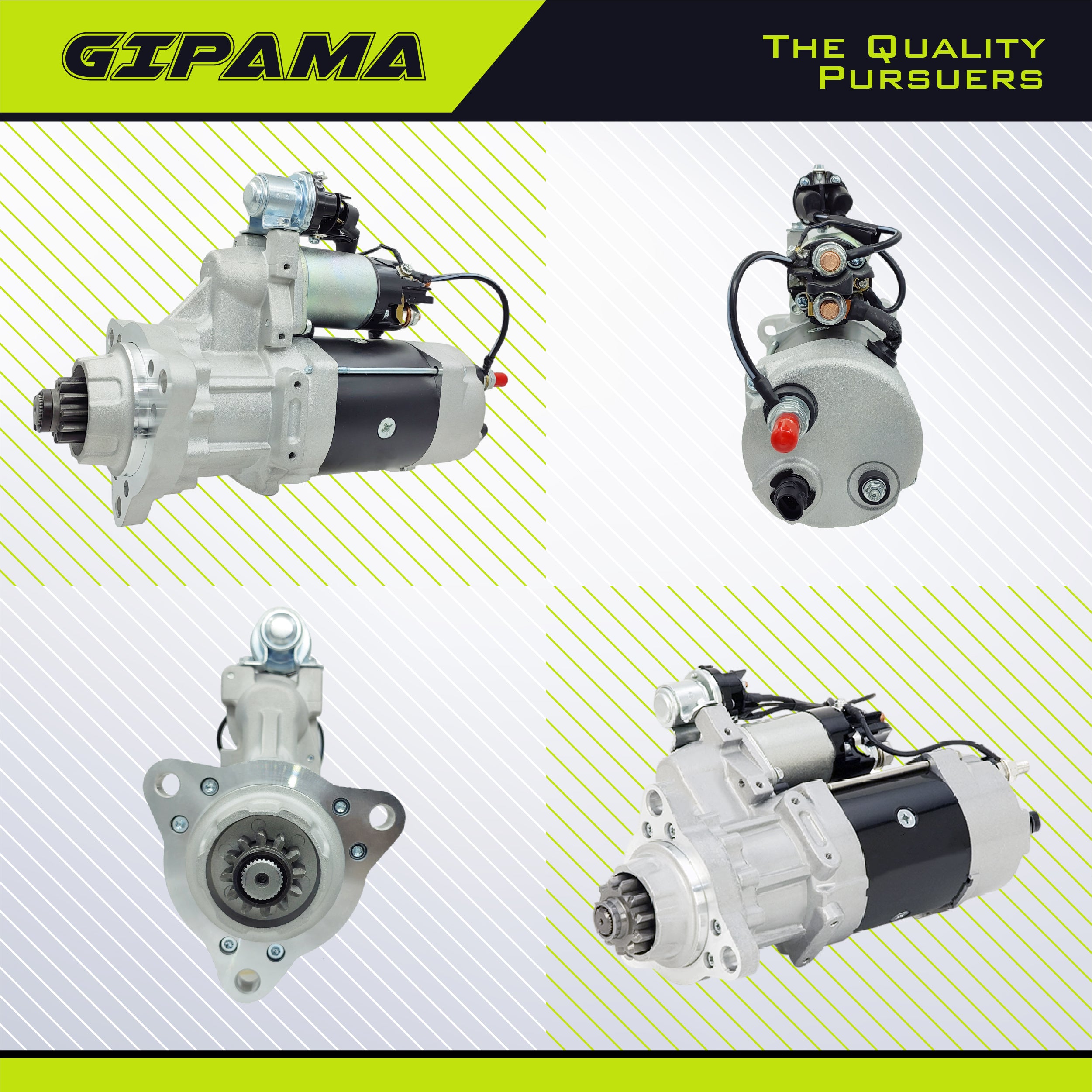 GIPAMA 8200434 Starter for Delco 39MT Heavy Duty Starter for Freightliner/Pierce/Sterling/Western Starter/Van Hool.( 6919N)