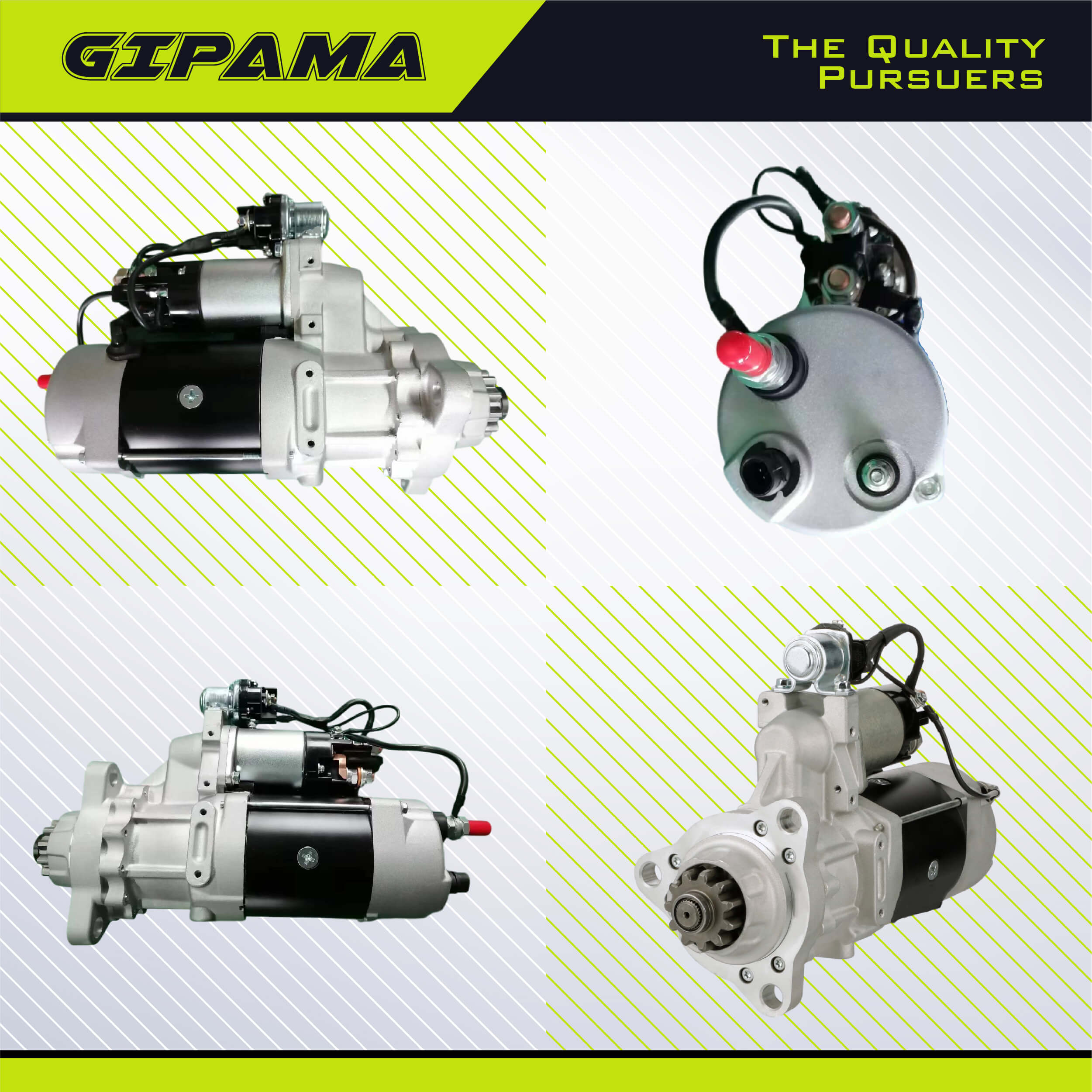 GIPAMA Starter for Delco 8200308, Volvo 1990-2009, Ford 1967-1999, Freightliner 1961-2008, Kenworth 1961-2008, Peterbilt 1963-2007, Sterling 1999-2008(6924N)