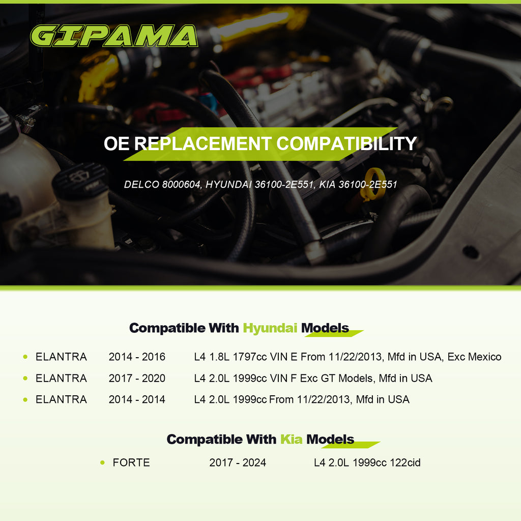 GIPAMA GST-10995N Starter Morot for Hyundai Elantra Kia Forte  2014-2020