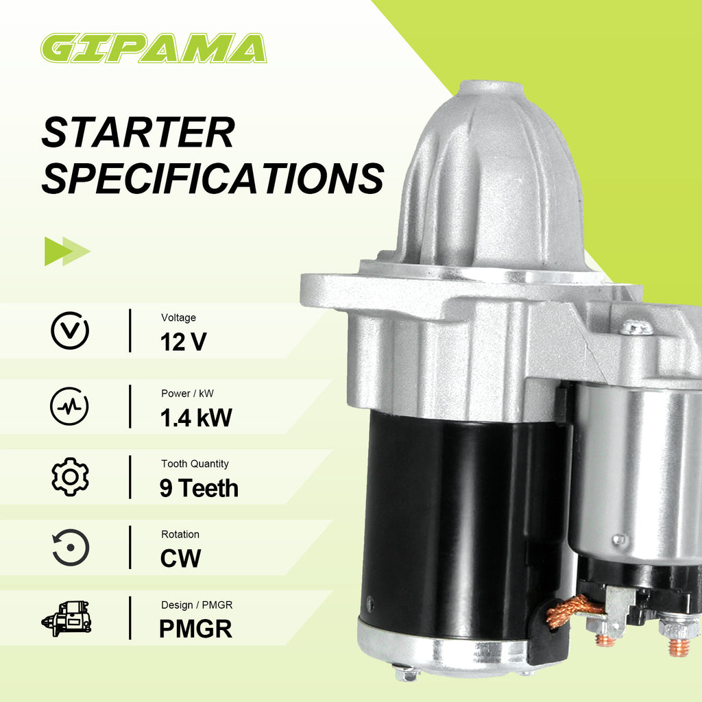 GIPAMA Starter for 2003-2019 Saab 9-2X;Subaru Impreza,Legacy,Outback,B9 Tribeca,Forester,H4 H6(17840N)
