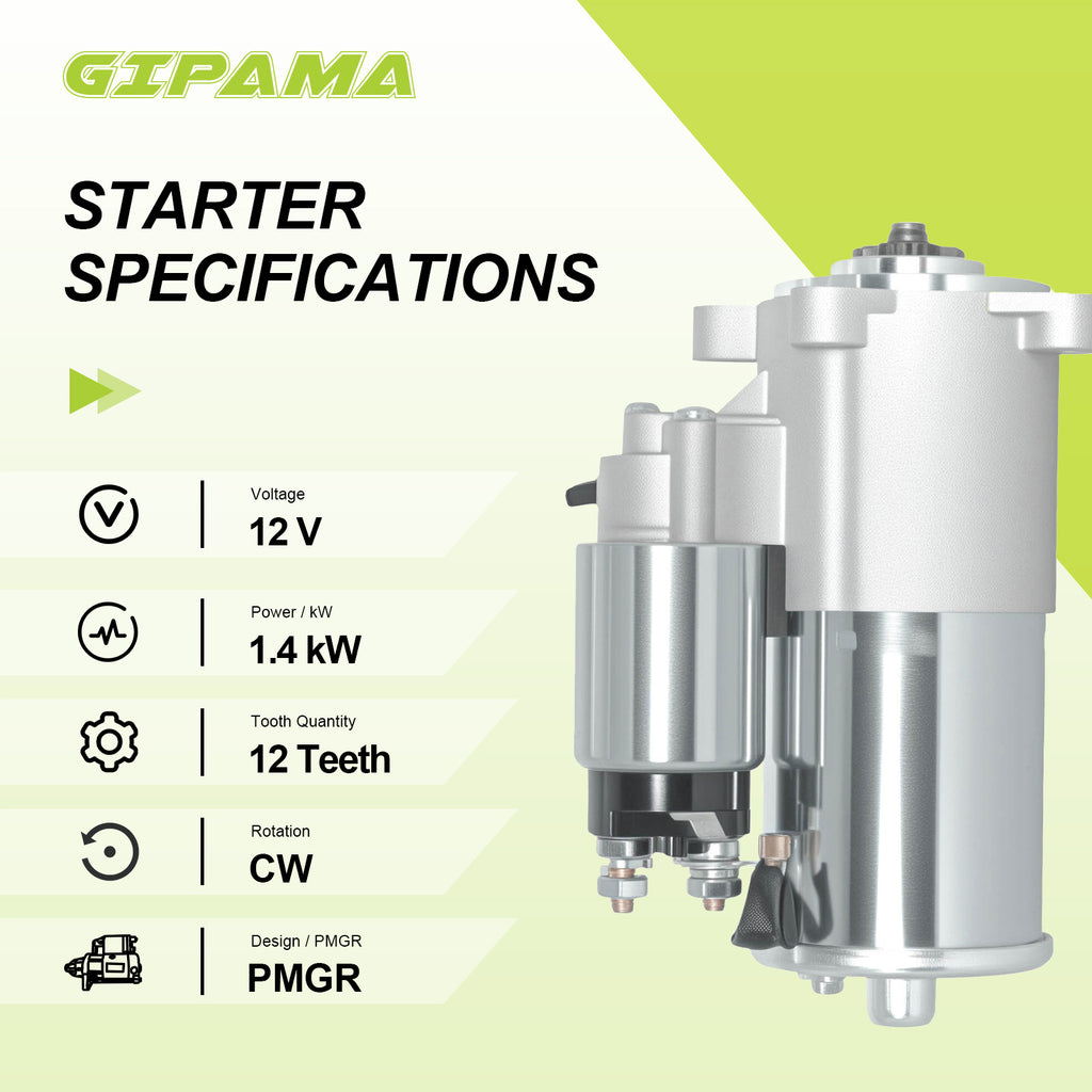 GIPAMA Starter for Gas Engine Ford Excursion Expedition F1-50 F-250/ F-350/ F-450/ F-550 Super Duty F53 F59 Mustang, Lincoln Blackwood Mark LT Navigator.(6646N)