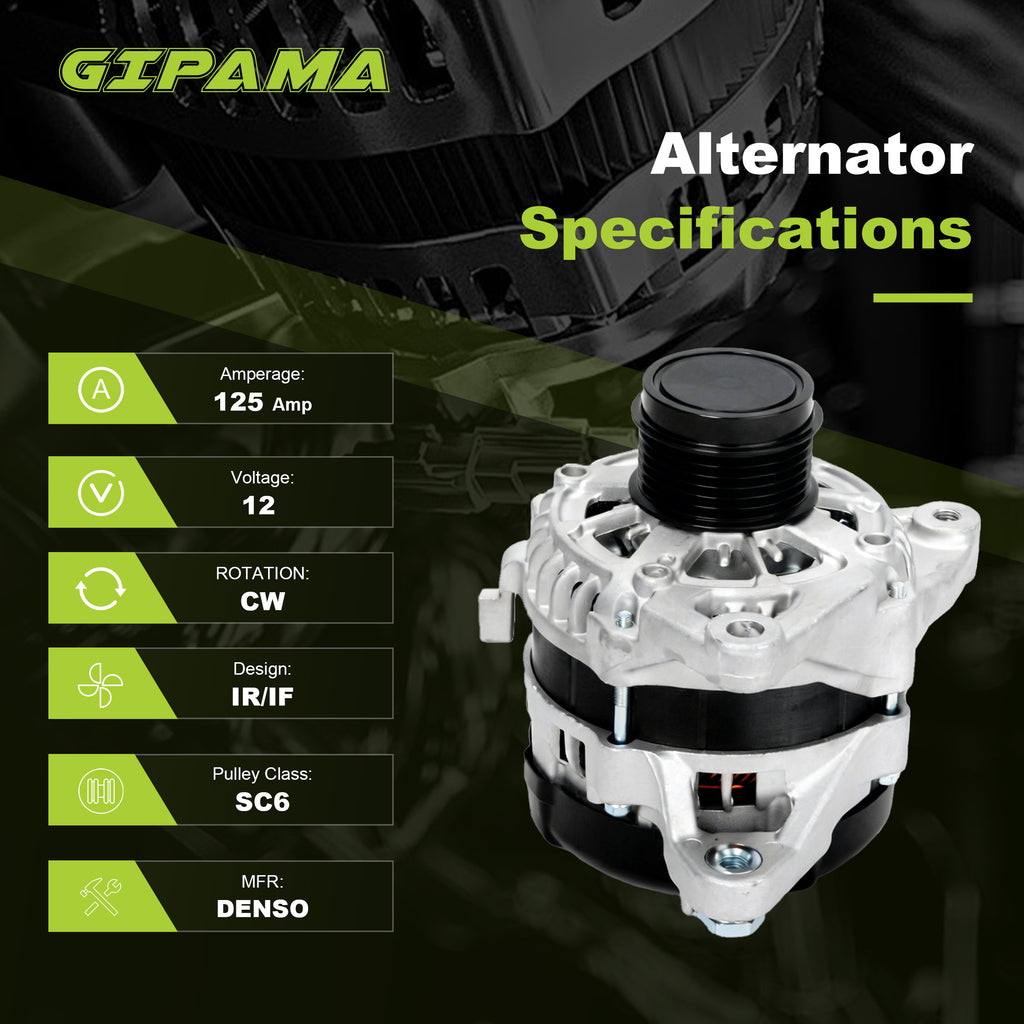 GIPAMA GALT-14486N Alternator for 2013-2018 Toyota Camry RAV4(AWD) 4-PIN