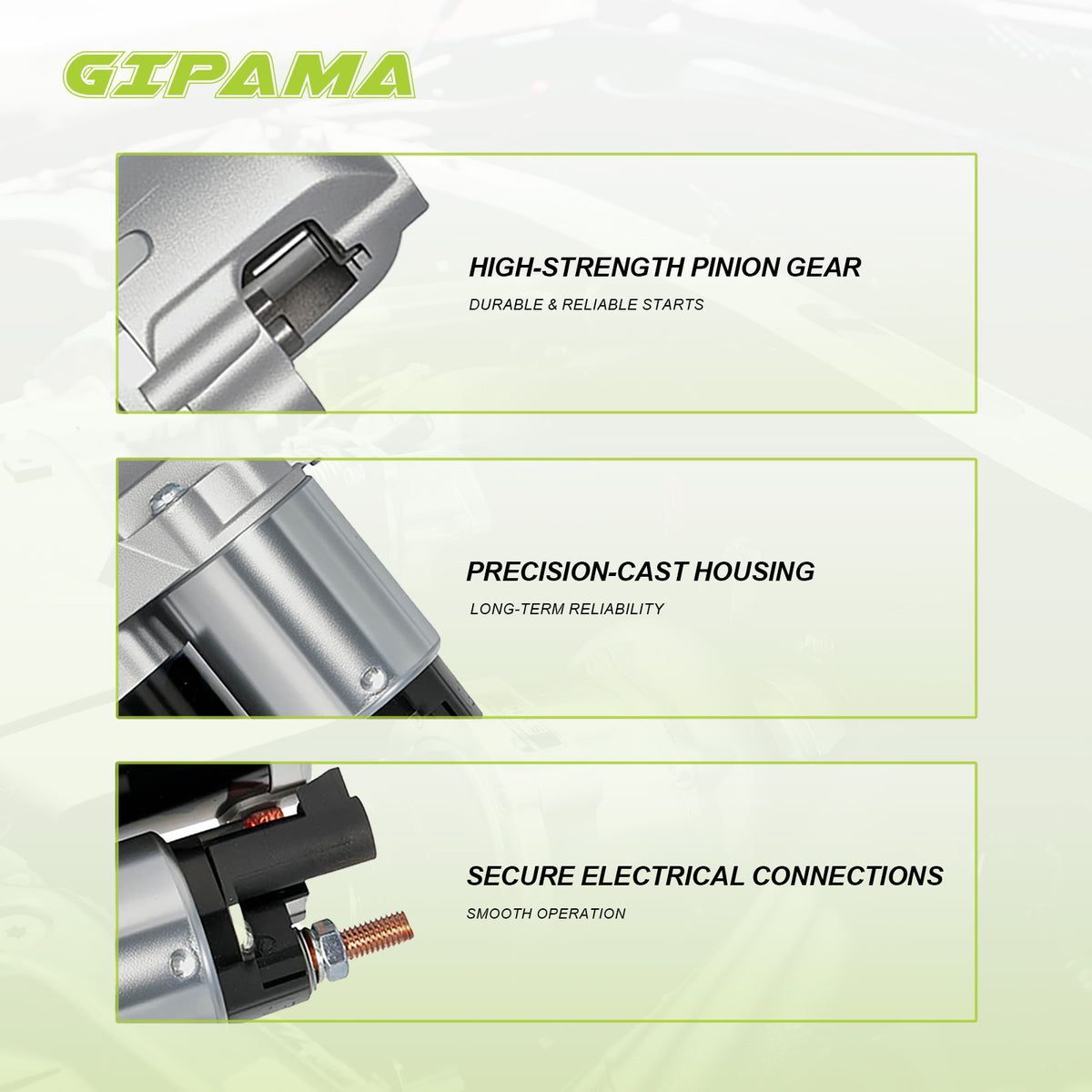 GIPAMA GST-10995N Starter Morot for Hyundai Elantra Kia Forte  2014-2020