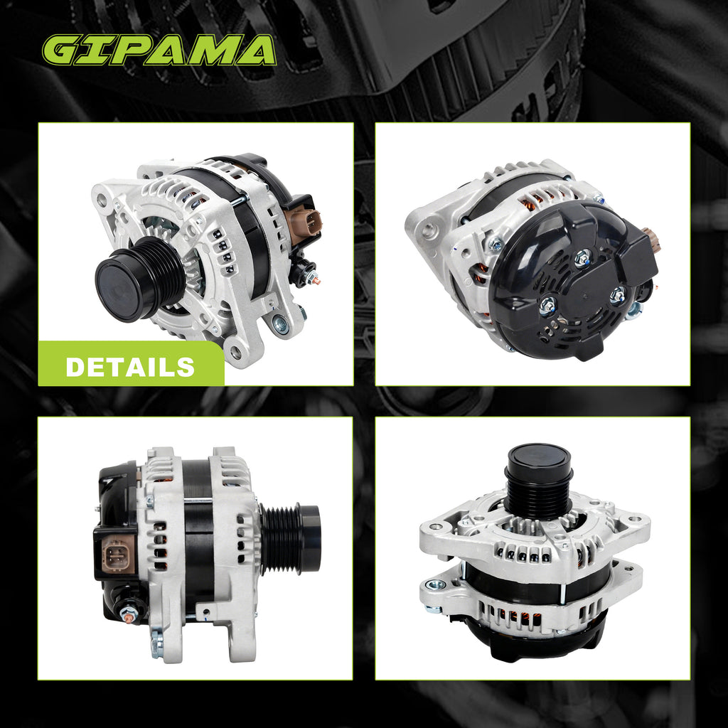GIPAMA GALT-11137N Alternator for Lexus 2007-2018, Toyota 2005-2018 V6 130A