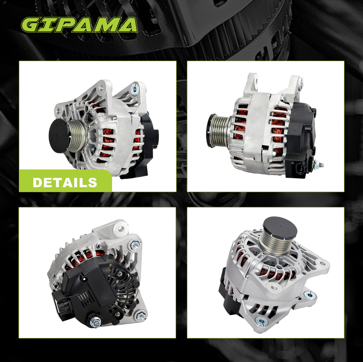 GIPAMA GALT-11673N Alternator for Nissan Sentra 1.8L 2013-2019 MRA8DE 110A