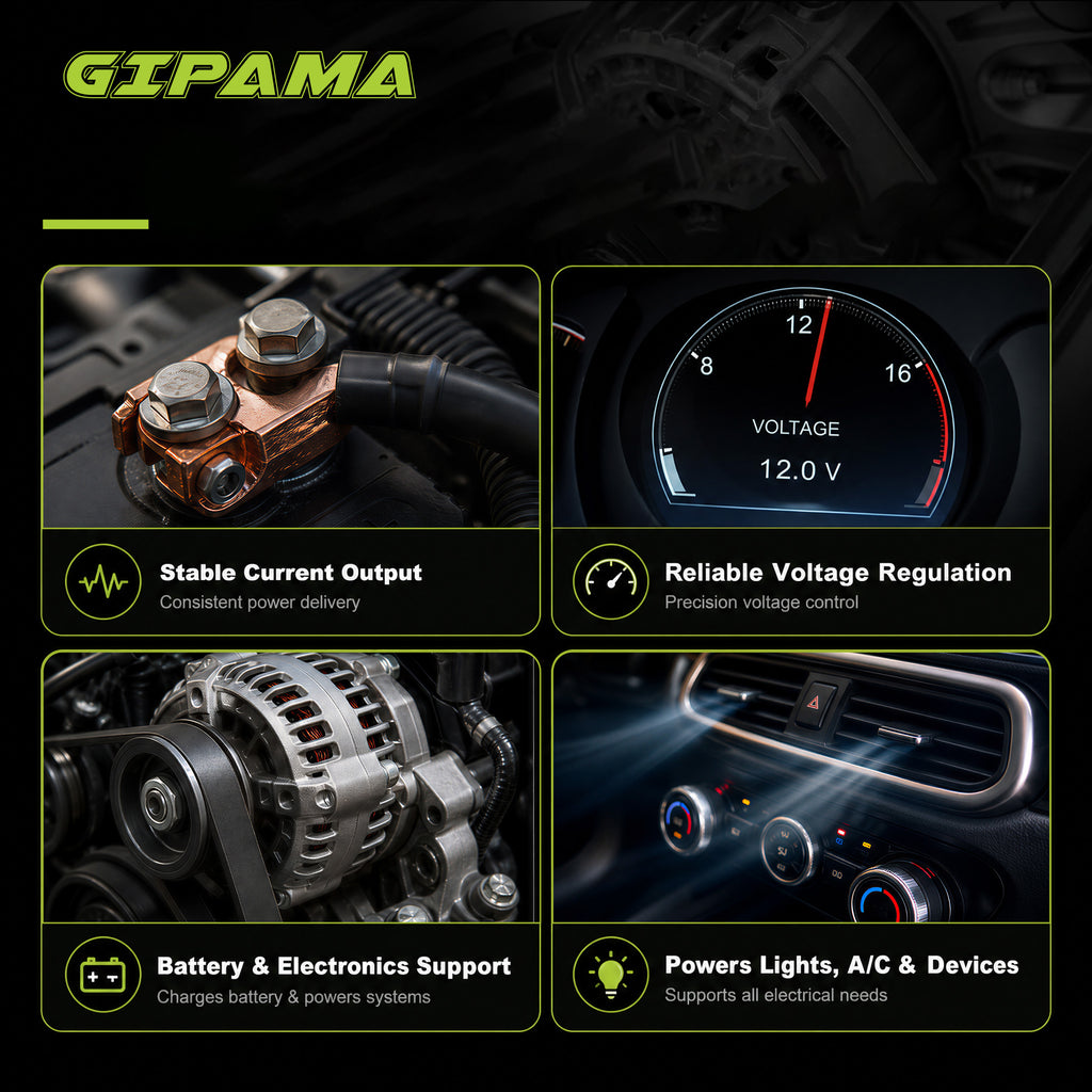 GIPAMA GALT-11710N Alternator for Hyundai 2013-2016, Kia 2012-2015 2.0/2.4L